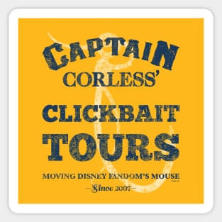 Captain Corless' Clickbait Tours - WDWNT.com Sticker